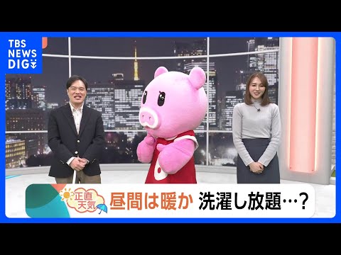 【1月16日 関東の天気】昼間は暖か 洗濯し放題…？｜TBS NEWS DIG