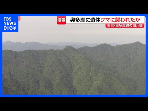 【速報】東京・奥多摩町仙元峠で上半身のない遺体　クマに襲われた可能性　周辺には大型動物の足跡　警視庁が身元確認を進める… サムネイル