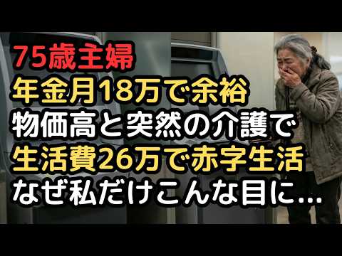 「年金月18万円で余裕だったのに…」2026年の悲劇、物価高と突然の介護で生活費26万円に。老後破綻の危機に直面した7… サムネイル