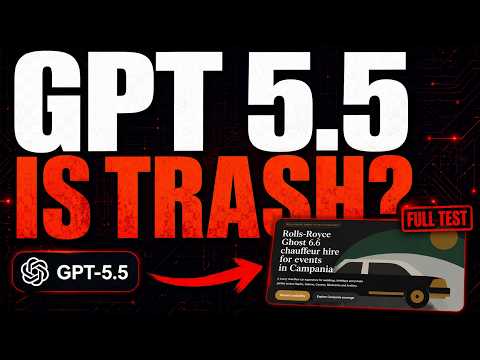 GPT 5.5 is NOWHERE NEAR Opus 4.7 for Coding (Proof) サムネイル