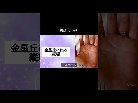 縦線はあればあるほど運が良い 今日から開運 手相 占い サムネイル