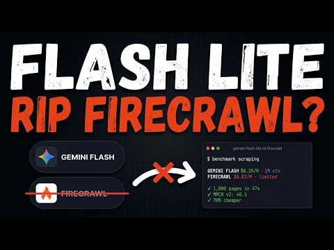Firecrawl is DEAD - Gemini 3.1 Flash Lite is the New Web Sc… サムネイル