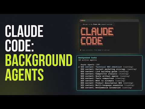 New Claude Code Background Sub Agents Are GAME CHANGING サムネイル