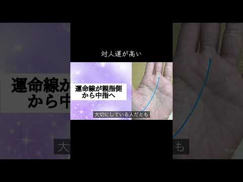 コミュニケーション能力が高い人の運命線 今日から開運 手相 占い