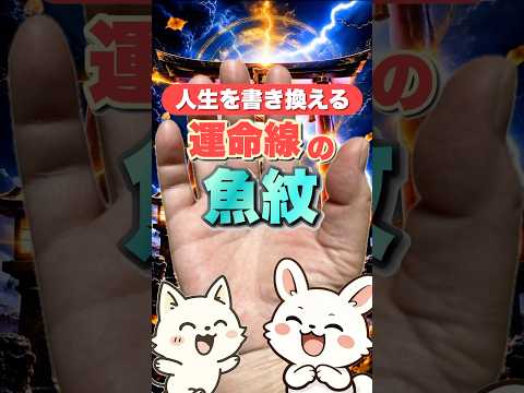 【手相占い】人生を書き換えるチャンス運命線の魚紋 手相 占い 手相占い