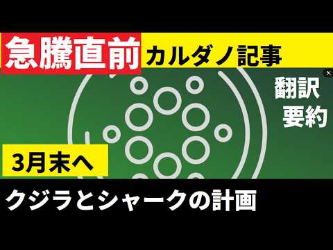【中堅投資家】カルダノADAもMidnightもクジラとシャークが仕込む（翻訳・要約） サムネイル