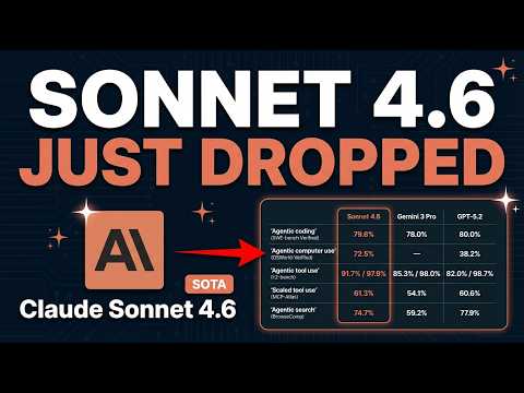 Claude Sonnet 4.6 is ABSOLUTELY INSANE (Anthropic COOKED) サムネイル