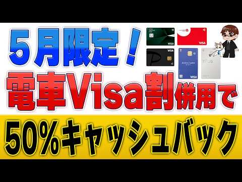 【電車移動が実質半額】スマホのVisaタッチで50%バック！三井住友カード×電車Visa割の併用術を解説 サムネイル