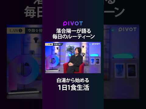 落合陽一の活力は「空腹」pivot サムネイル