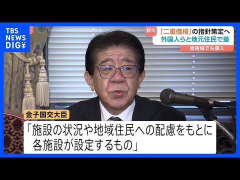 観光施設の「二重価格」の指針策定へ　訪日客や住民以外の観光客らが割高に　兵庫県の「姫路城」でも導入｜TBS NEWS… サムネイル