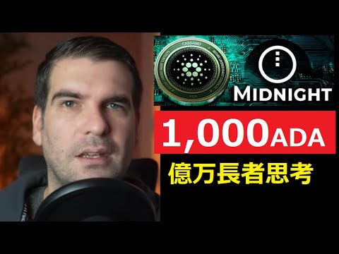 【中堅投資家】1000ADA保有でお金もちになれる。解説