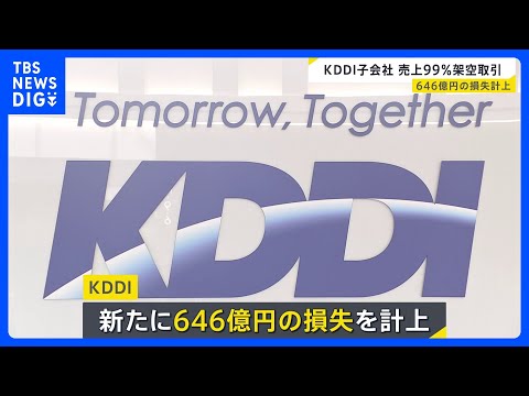 KDDI　損失646億円を計上　子会社が広告売上げの99％超（2461億円）を不正計上した問題で｜TBS NEWS D… サムネイル