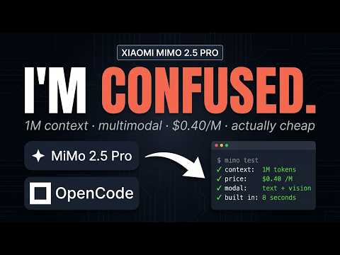 Xiaomi: MiMo-V2.5-Pro + OpenCode Just Dropped (New OpenClaw… サムネイル