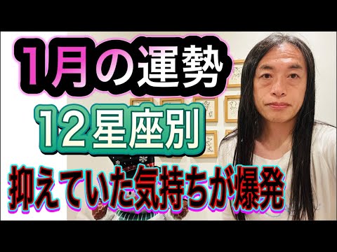 1月の運勢 12星座別 【抑えていた気持ちが爆発】【恋愛トラブル】【お金のトラブル】【逮捕】 サムネイル