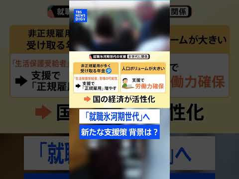1700万人“就職氷河期”世代へ政府が新たな支援策打ち出し　背景には日本経済「活性化」への狙いも…課題は認知不足｜TB… サムネイル