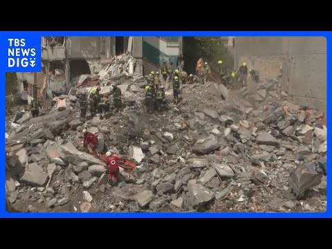 ロシア軍 ウクライナに“最大規模”攻撃　キーウで16人死亡　南部では国連機関の車両にも被害｜TBS NEWS DIG