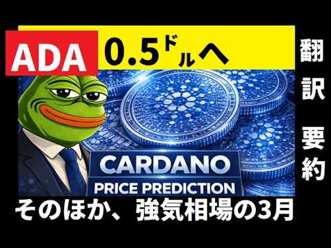 【中堅投資家】カルダノADAの3月予想（pepetoコイン）翻訳要約 サムネイル