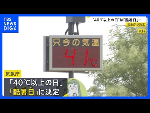 “最高気温が40度以上の日”の名前は…「酷暑日」 アンケートには「炎暑日」「超猛暑日」など13案　自由記述欄には「サウ… サムネイル