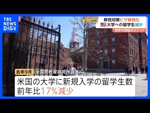 世界の頭脳はどこへ？「外国人留学生のアメリカ離れ」で失われる米大学の“優位性”　トランプ政権の“移民締め付け強化”で異… サムネイル