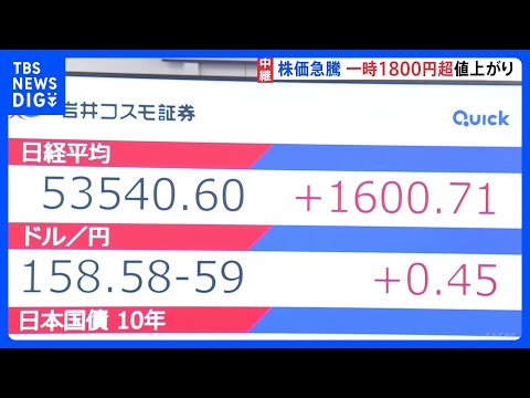 日経平均が史上初5万3000円台　株高の一方、円安・債券安の警戒も　“衆議院解散”の観測報道で「高市トレード」再加速か…
