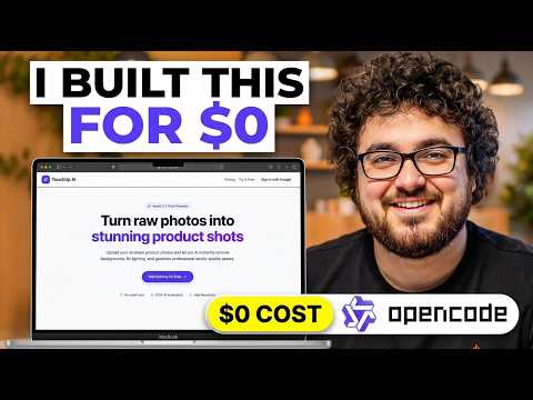 OpenCode + Qwen 3.6 PRO = Full App INSTANTLY (100% FREE) サムネイル