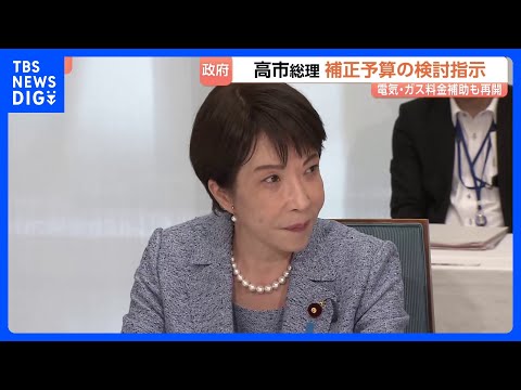 夏の電気・ガス料金補助へ　高市総理が補正予算案の編成検討を指示 “経済活動や国民の暮らしに支障が生じないよう対応”｜T… サムネイル