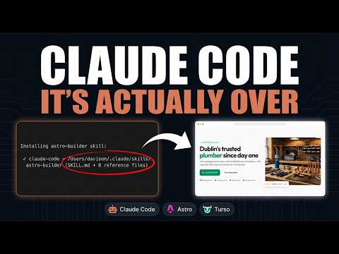 Claude Code + My NEW Skill = FULL Websites INSTANTLY サムネイル