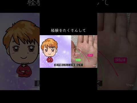 たくさん経験をすることが重要な人です。 手相 占い 手相占い 手相鑑定 サムネイル