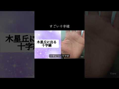 神秘十字線について解説いたします。 手相鑑定 手相 占い 手相占い サムネイル