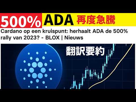 【中堅投資家】繰り返す「ADA急騰５００％」2023年の再来（記事：翻訳要約） サムネイル