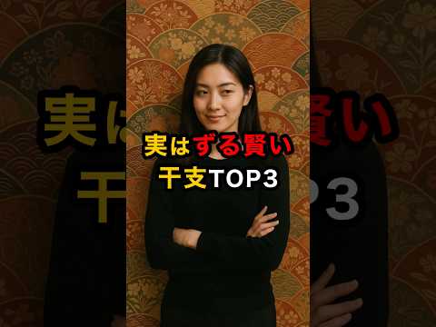 実はずる賢い干支TOP3 スピリチュアル 運気 干支 干支占い 賢い 雑学 shorts サムネイル