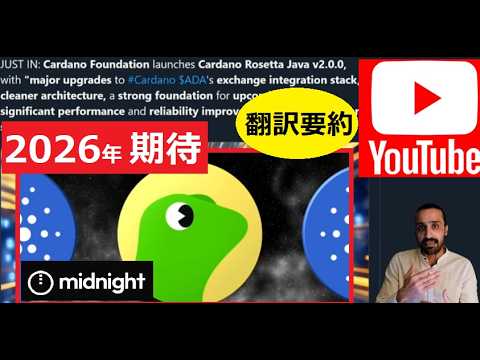 【中堅投資家】2026年ADAが上がる。BTC3000万円を語る動画「翻訳・要約」 サムネイル