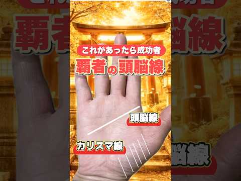 【覇者の器】頭脳線とカリスマ線 手相 雑学 手相占い