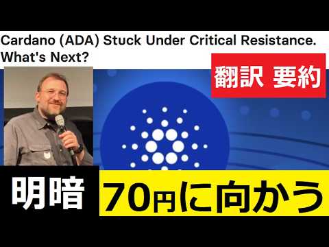 【中堅投資家】カルダノの分岐点「70円に向かう時期と見極め」翻訳・要約 サムネイル