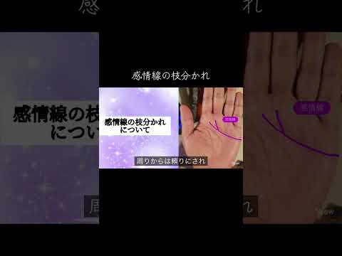 感情線の枝分かれにはいろいろな種類と意味があります 占い 手相 手相鑑定 サムネイル