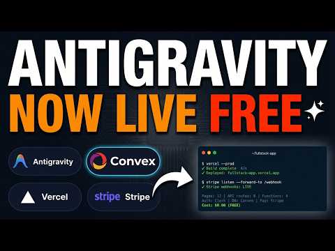 New Antigravity + Convex + Stripe + Vercel = Full Apps INST… サムネイル