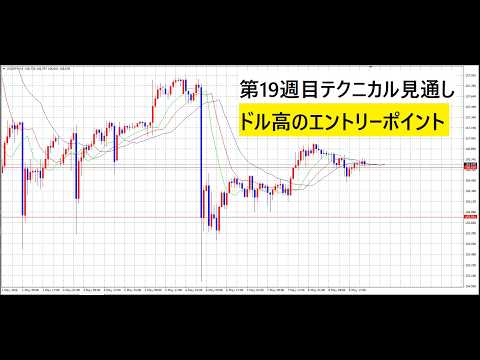 【中堅投資家】FX：第19週目テクニカル見通し「エントリーのコツ」