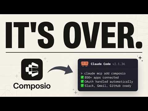 Composio + Claude Code is Absolutely INSANE (FREE) サムネイル