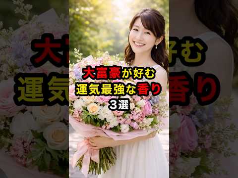 大富豪が好む運気最強な香り3選 #スピリチュアル #金運 #富豪 #香り #雑学 #shorts サムネイル
