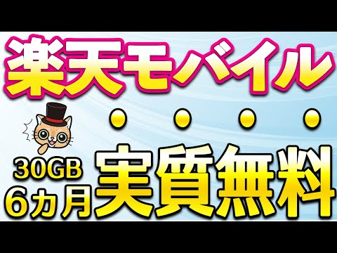 楽天モバイルが実質6ヶ月無料 サムネイル