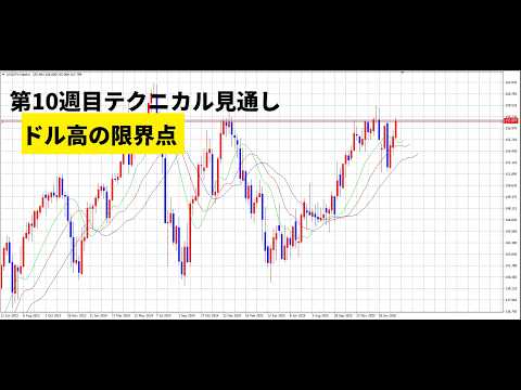 【中堅投資家】FX：第10週目テクニカル見通し「横ばいからスタート」 サムネイル