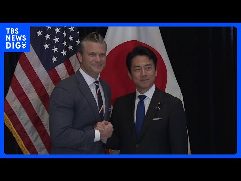 小泉防衛大臣、米ヘグセス国防長官と会談　中国の動向について意見交換　今後の日米防衛協力など協議　日韓は捜索・救助に関す… サムネイル