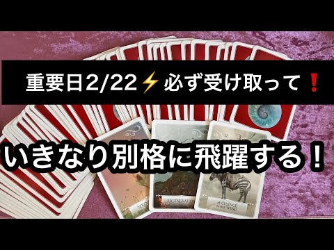 【重要日🪐2/22に見て欲しい】まさに今日⚡️シンクロ共鳴❗️今年は格別に✨飛躍します⭐️ガッツリ読み解きます サムネイル