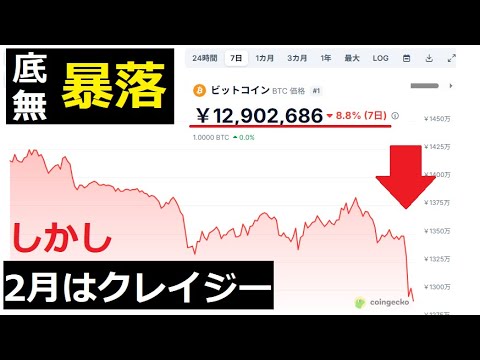 【中堅投資家】ビットコイン暴落止まらず！救済的な情報はある。 サムネイル