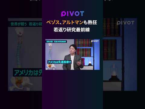 【寿命250歳時代が到来？】米富裕層たちの若返り戦争 pivot ピボット健康 若返り アンチエイジング サムネイル