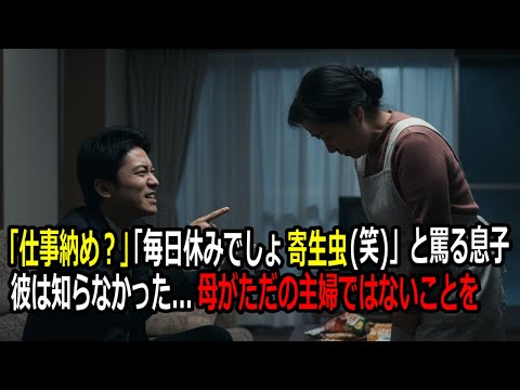 「仕事納め？お母さんは毎日が仕事でしょ」息子に笑われた65歳専業主婦。彼女が50年間続けてきた見えない仕事の価値を知っ… サムネイル