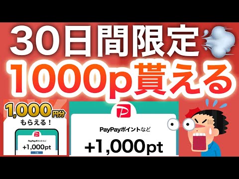 【限定】コレでPayPay1000p貰えるから絶対確認して！！！ サムネイル