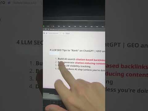 4 LLM SEO Tips for AI SEO and GEO サムネイル
