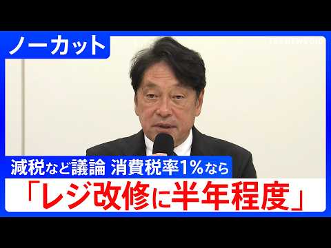 【自民・小野寺五典 税調会長】「改めて課題浮き彫りに」食料品の消費税ゼロめぐり課題整理　超党派の「国民会議」受けコメン… サムネイル