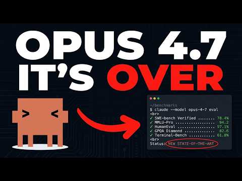 WE ARE COOKED: Claude Opus 4.7 JUST DROPPED AND IT'S INSANE サムネイル